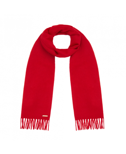Hortons红色100%羊绒围巾