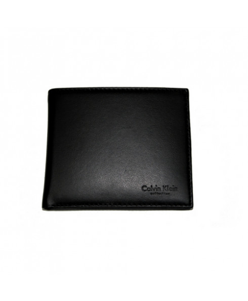 Calvin Klein  皮质钱包 - 黑色