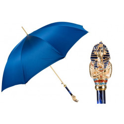 Pasotti 葩莎帝  蓝色伞面 图坦卡蒙手柄 意式手工伞 