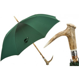Pasotti 葩莎帝 复古雨伞鹿角手柄木杆男士直柄伞