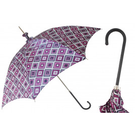Pasotti 葩莎帝 手动几何图案伞面 复古手柄 晴雨两用伞