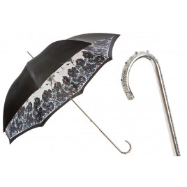 Pasotti 葩莎帝 玫瑰花伞面 奢华金属手柄 晴雨伞