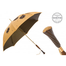 Pasotti 葩莎帝 手绘向日葵伞面 施华洛世奇手柄 晴雨伞