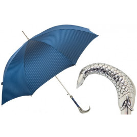 Pasotti 葩莎帝 蓝色伞面 鱼形手柄 晴雨伞