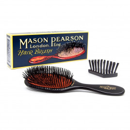 MasonPearson 梅森皮尔森 小号敏感型气垫按摩梳纯猪鬃毛附带清洁梳 SB3