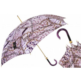 Pasotti 葩莎帝 紫色链条伞面 复古手柄 晴雨两用伞