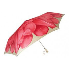 Pasotti 葩莎帝 红色花朵伞面 复古手柄 晴雨伞