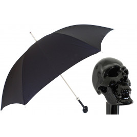Pasotti 葩莎帝 黑色伞面 黑色骷髅手柄 晴雨伞