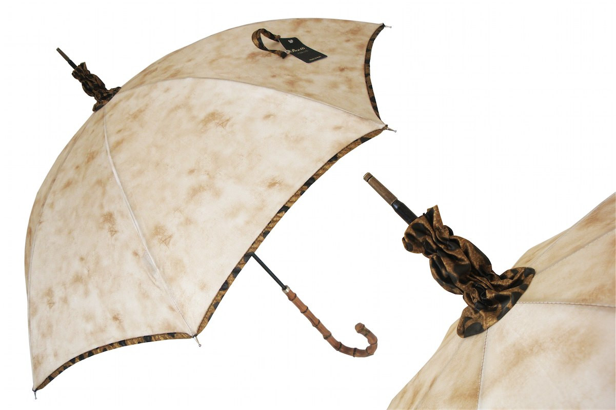Pasotti 葩莎帝 海绵彩绘伞面 竹节手柄 手动遮阳伞