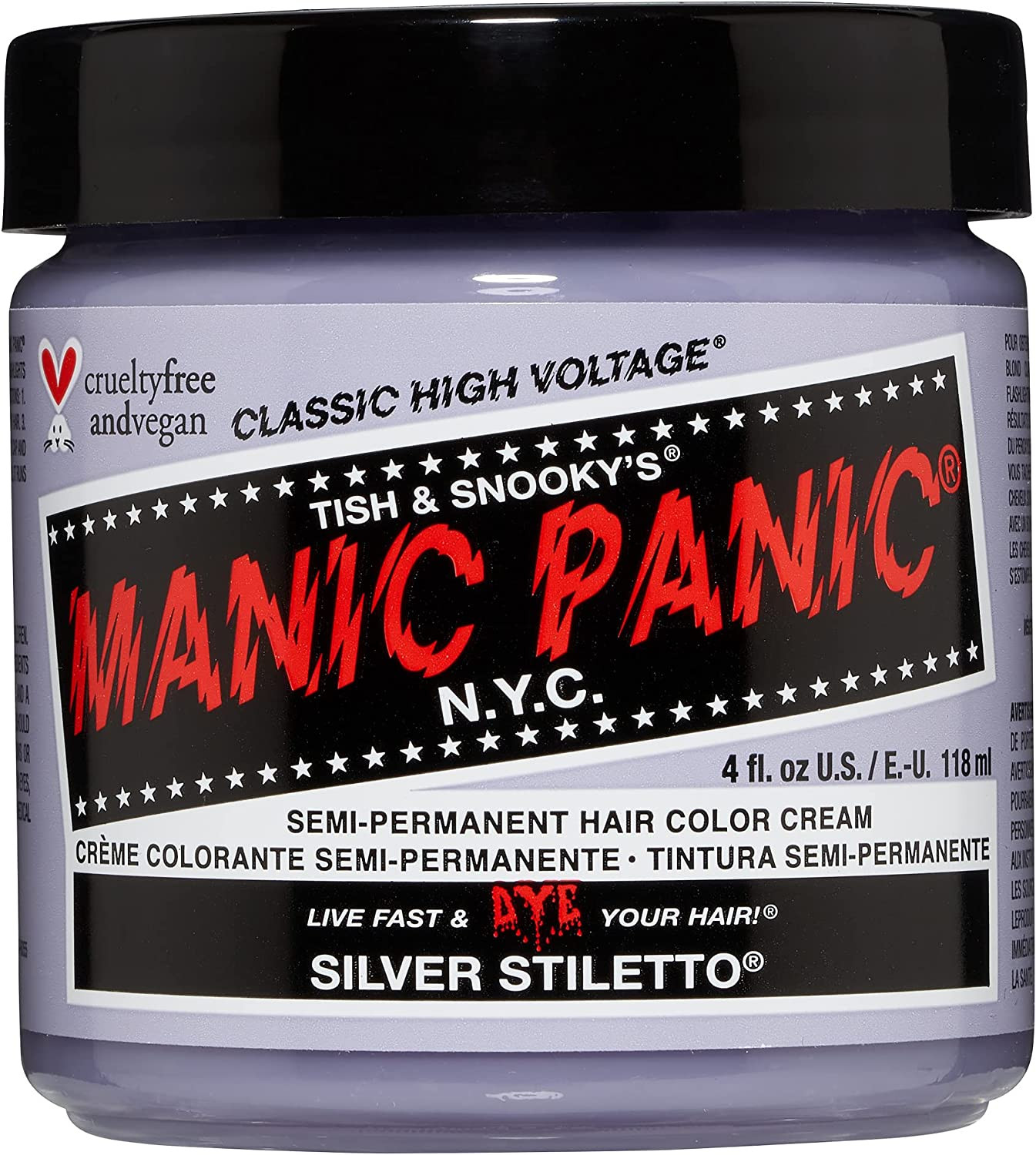 ManicPanic mp染发膏-米金色 Silver Stiletto Silver (118ml)